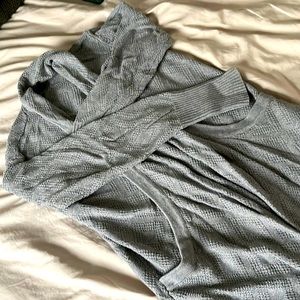 Market & spruce stitch fix grey long knit cardigan cowl neck size L